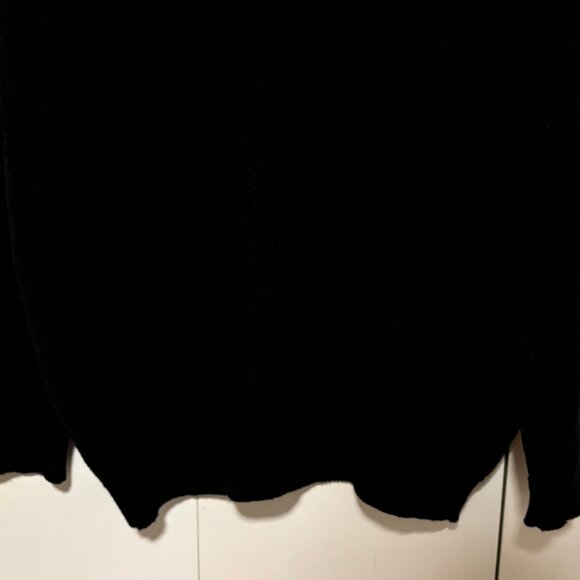 John Smedley Black Merino Wool Crewneck Sweater  Made In England Size XL - Picture 3 of 16